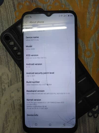 Infinix Hot 8 Lite with box