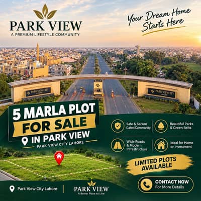 Imperial 5 Marla residential plot for Sale in Dream Location Parkview