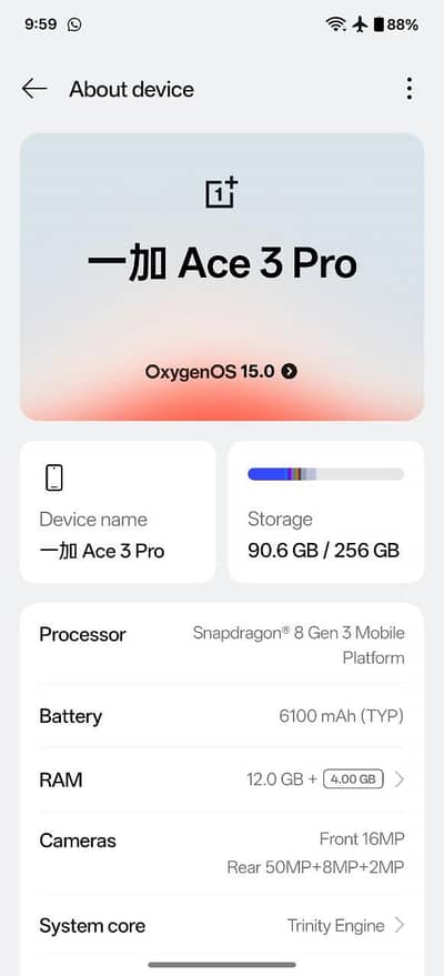 One Plus Ace 3 Pro