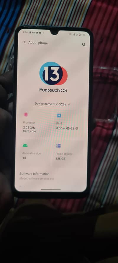 Vivo V23e 8gb 128gb light sa shade h