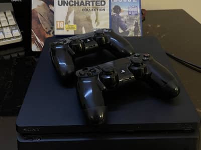 PS4 Slim 500GB With 2 Controllers And Games
