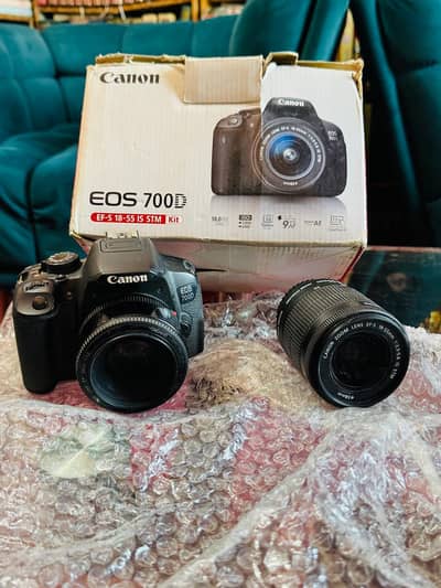 Canon 700D DSLR Camera Kit with box & Extra portrait lens