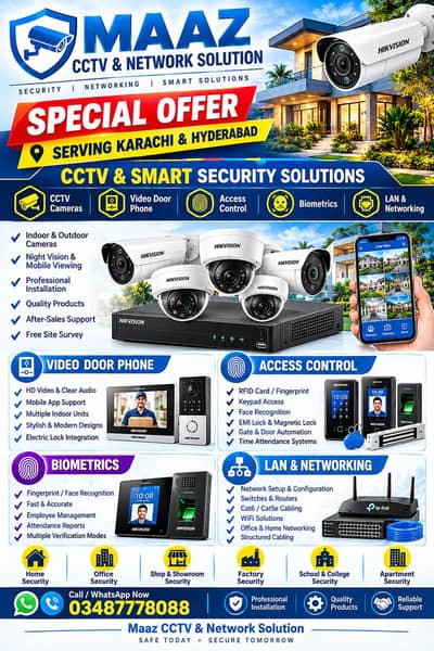 CCTV CAMERA INSTALLATION & MAINTENANCE