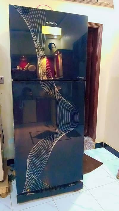 Kenwood Persona Refrigerator – Elegant Black Glass door