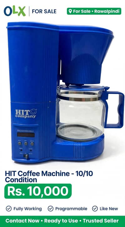 Hit coffee machine 10/10 condition  programmable -10000