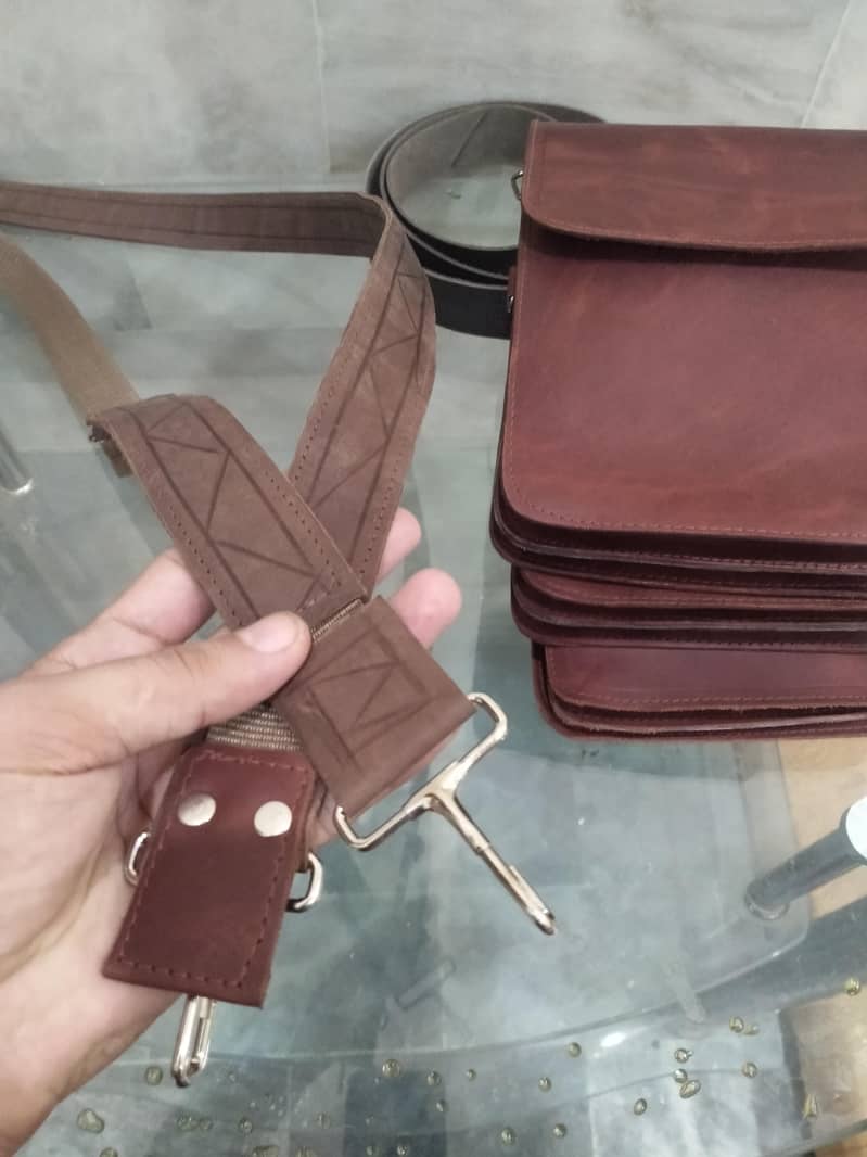 cross body bag pure leather pull up leather shoulder bag - Bags ...