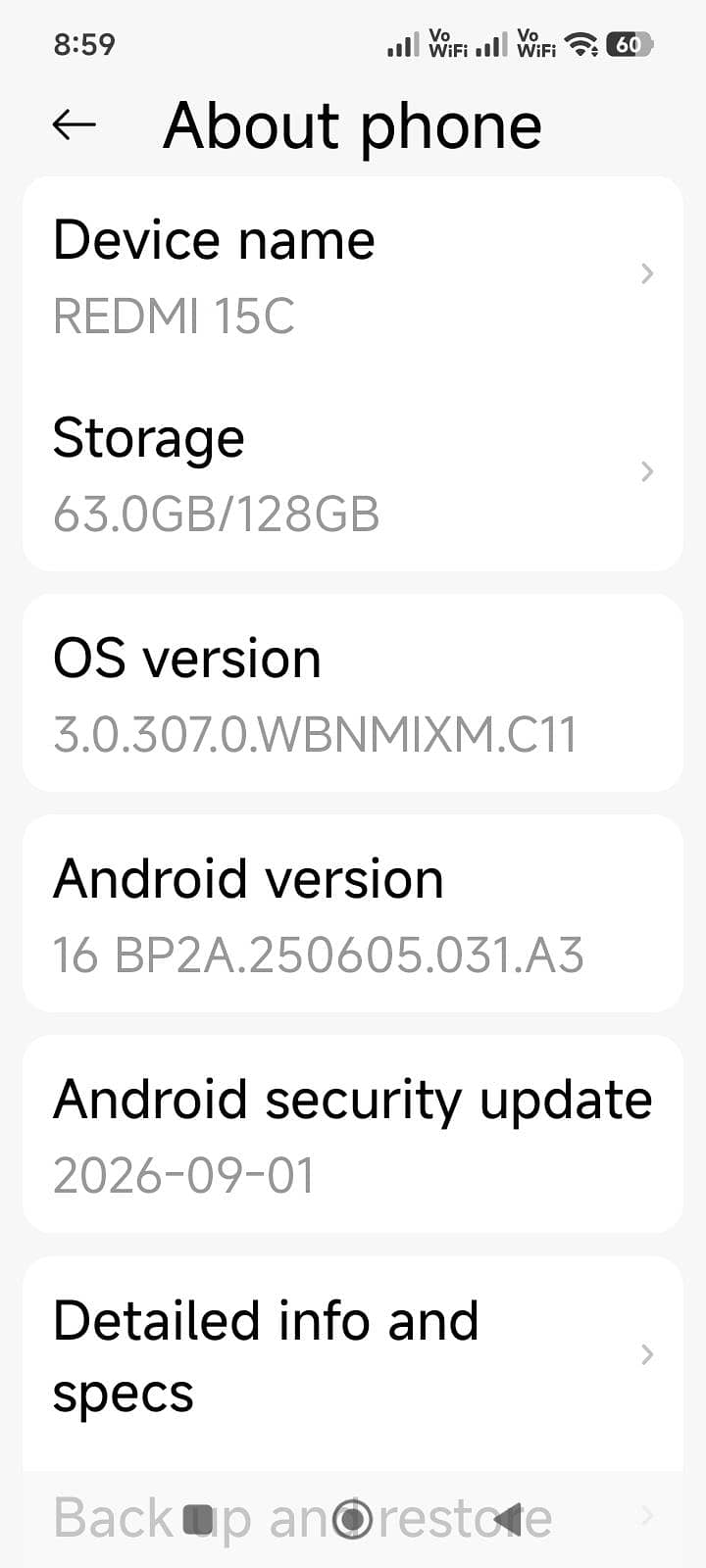 Xiaomi Redmi 15C 6