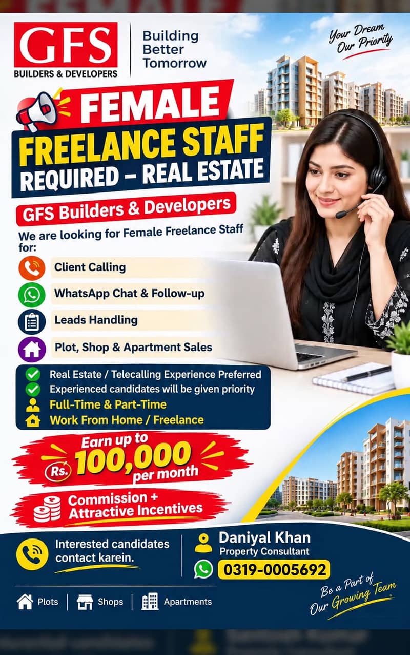 Female Calling Agent Require 0