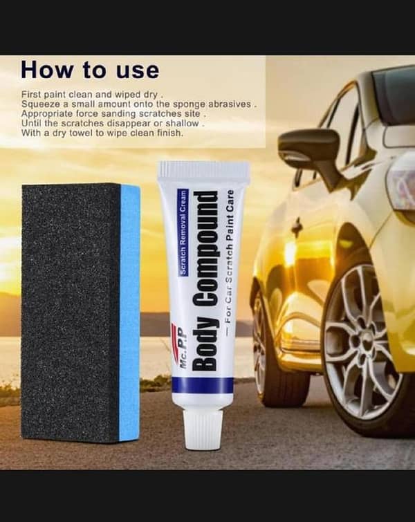 T  Cars Compound Paint Scratch Repair Polishing WAX Net weight 15 Gram