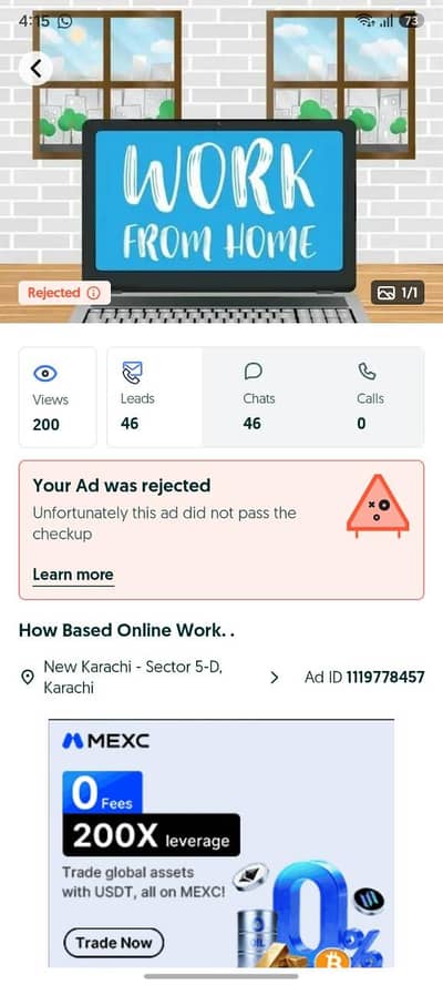 online job offer monthly pay