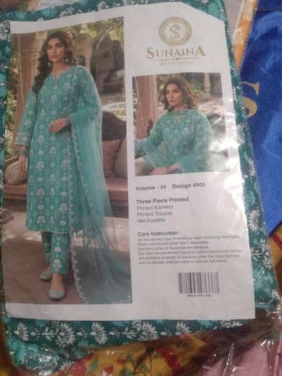 sunaina printed 3 piece clothes