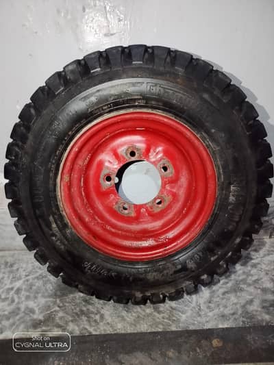 Loader Rickshaw Tyre 5.00-12 with Rim & Tube – Service Company