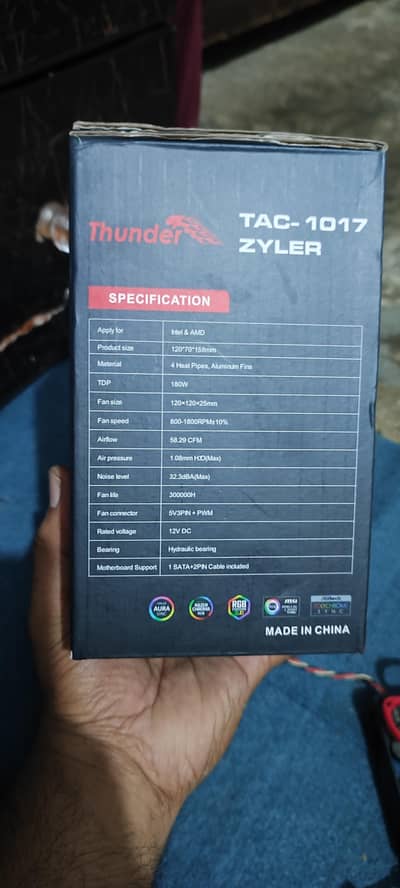 Thunder CPU cooler TAC- 1017 ZYLER