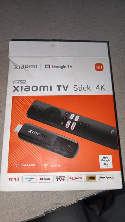 Xiomi tv box Android stick 4k second gen