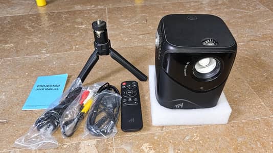 LED Multimedia Projector with Remote & Accessories