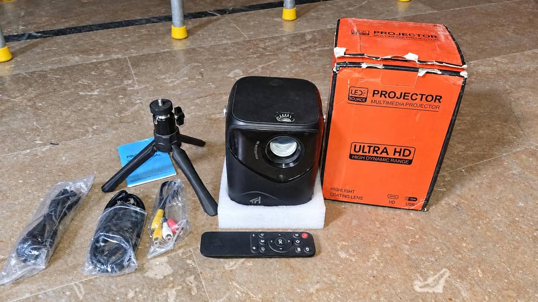 LED Multimedia Projector with Remote & Accessories - Projectors ...