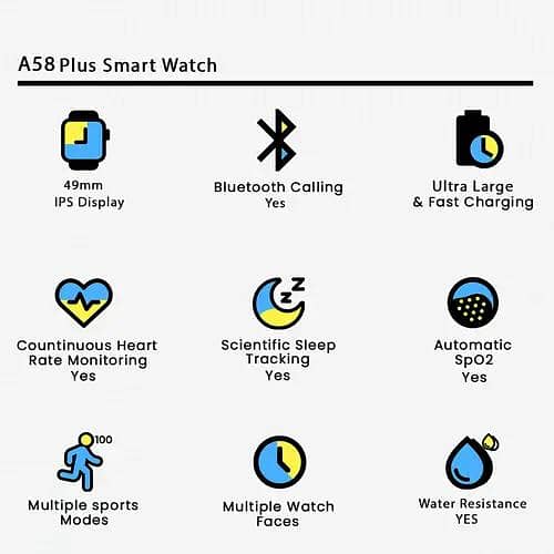 smart watch A58 plus 2