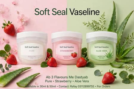 Soft Seal Vaseline | pure, Strawberry & Aloe Vera | 30ml & 50ml |