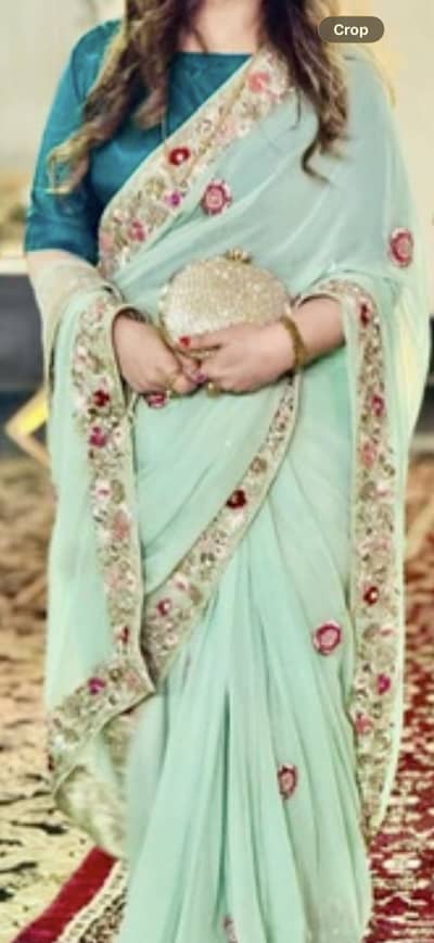 Embroidered Saree worn once