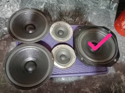 08 inch speaker 3 Pcs 4 inch 2 Pcs