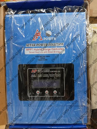60A MPPT Solar hybrid Charge Controller – 12V/24V/36V/48V Auto | High