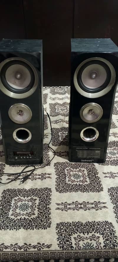 Invent Tower Speakers Pair – 8" Woofers | 5" Speakers | Tweeters