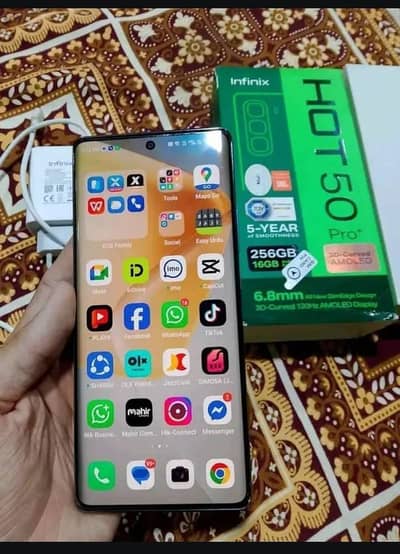 Infinix Hott 50 Pro plus 16/256 gb Complete Box urgent sale