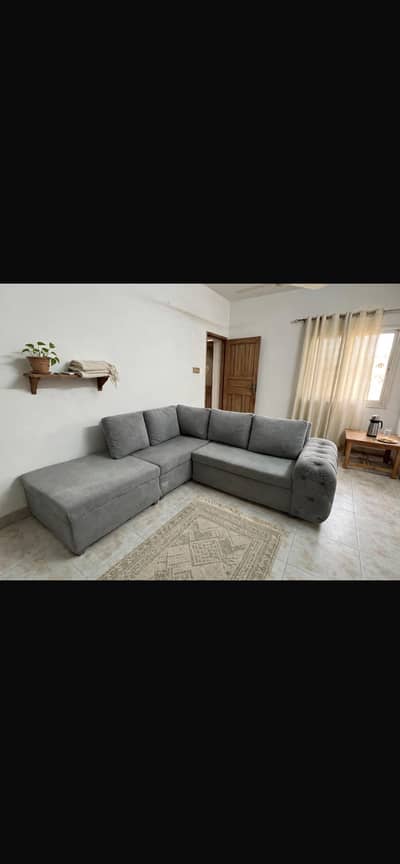 Buckly fabric sofa lshape 6 seater