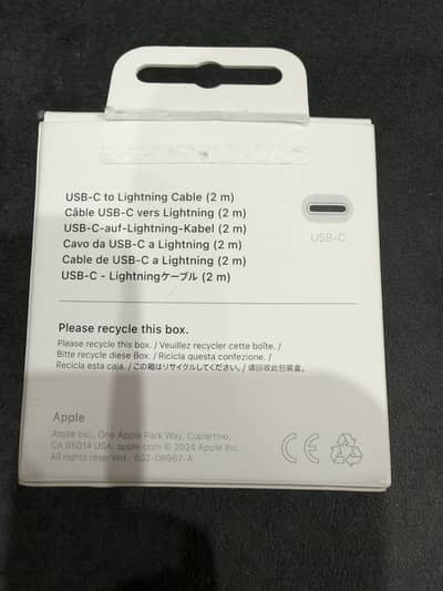 Lightning to usb c cable 2m(6feet)