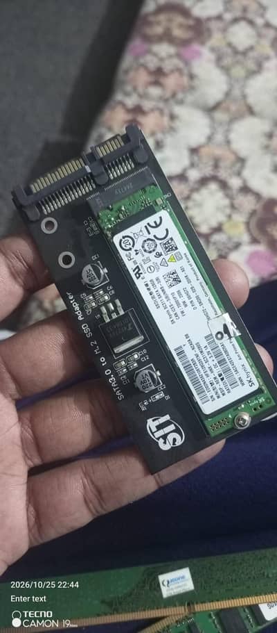 Title: 128GB M. 2 SATA SSD with SATA 3.0 Adapter – Rs. 4,500