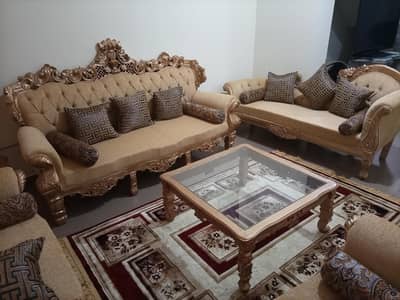 9 Seater Chinoti Sofa Set For Sale With Deewan