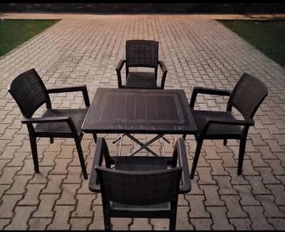 Ottoman chairs set with table