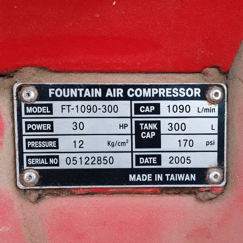 Fountain Air compressor 6