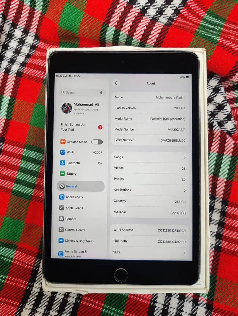 ipad mini 5 256gb with box 0