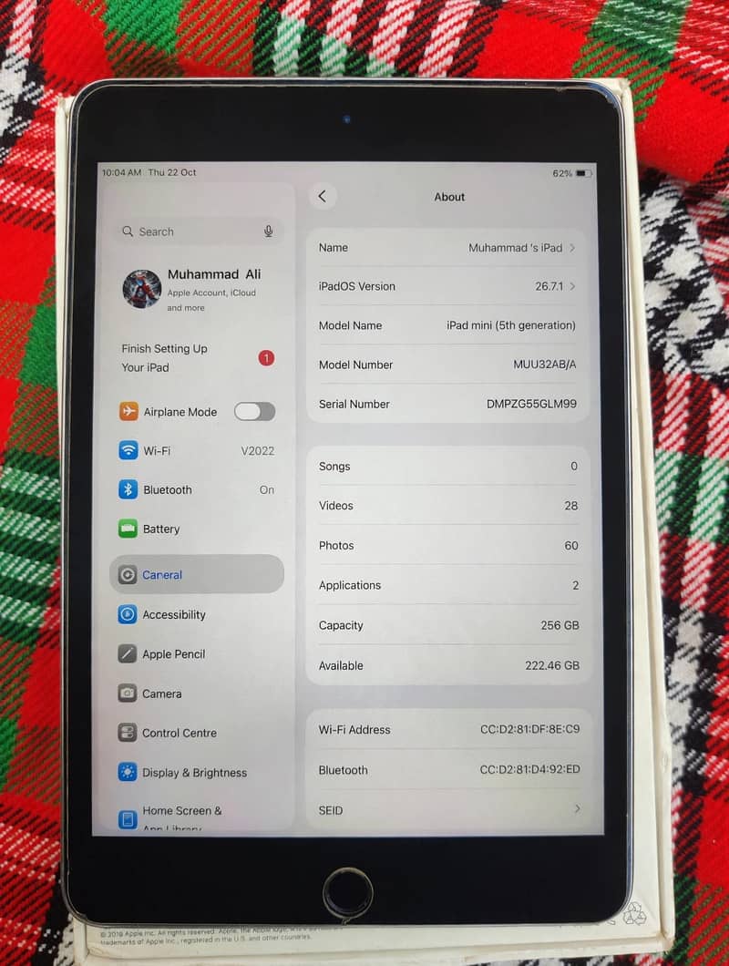 ipad mini 5 256gb with box 5