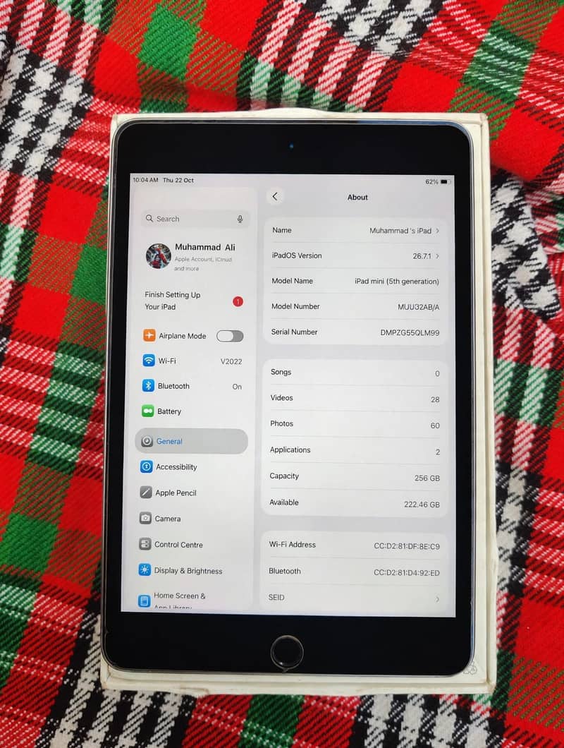 ipad mini 5 256gb with box 7