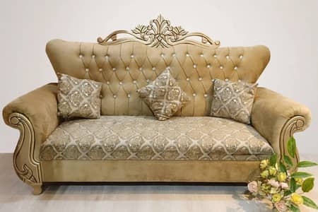 5 seater sofa set 3+1+1 luxury velvet Rawalpindi