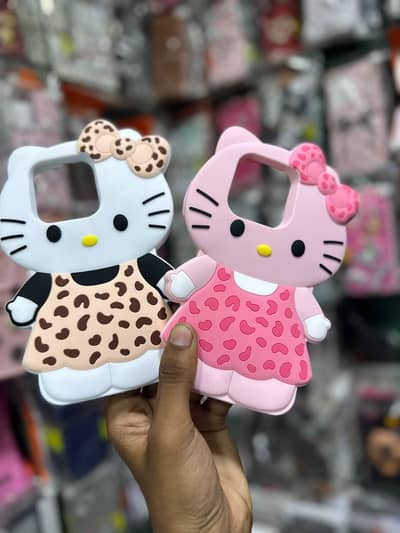 Infinix smart 9 soft silicon hello kitty cover cover avail in all modl