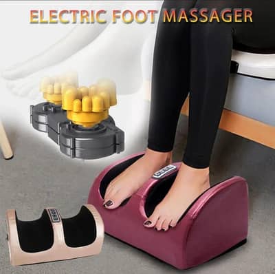 Electric foot massager for tired feet relaxation