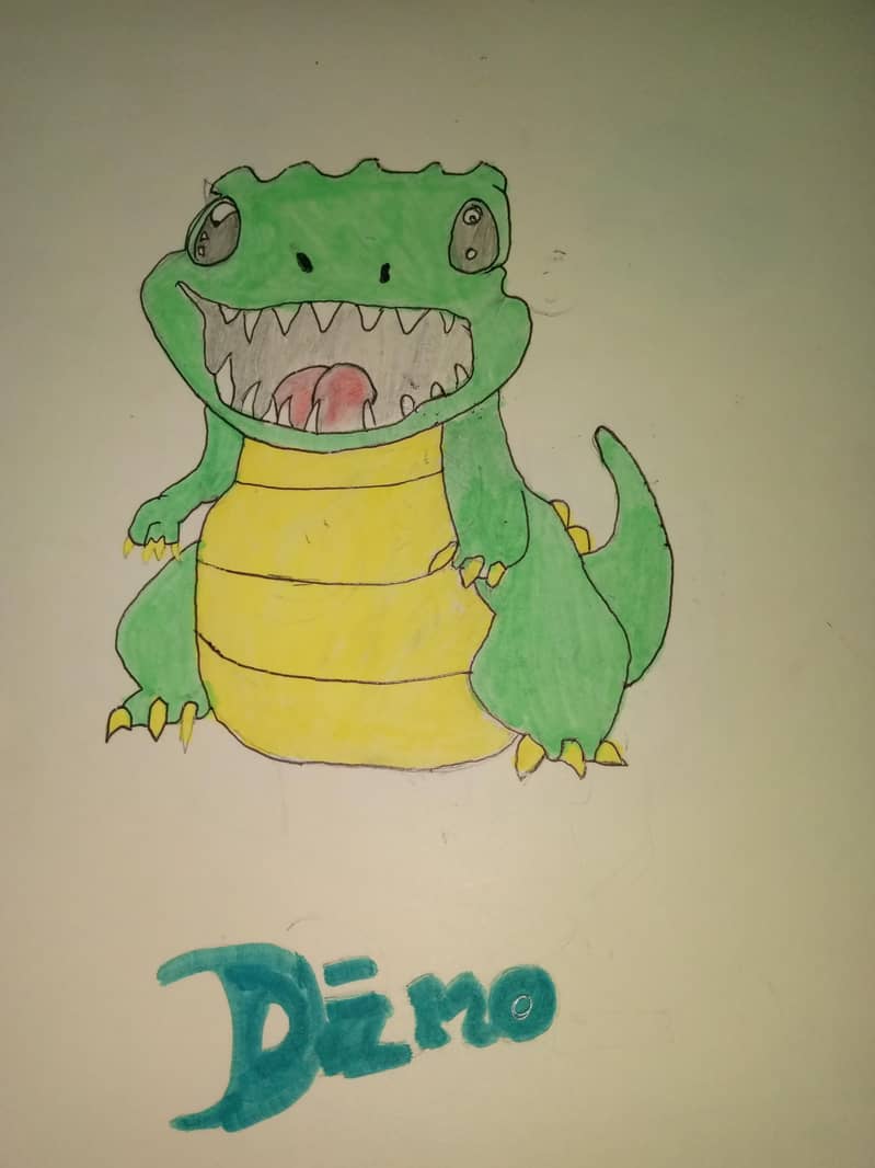 dino drawing 0