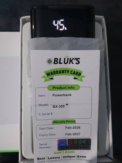 bluks 305 1 month used ha bs