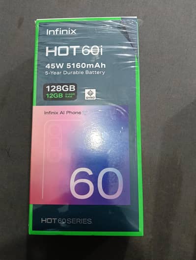 Infinix Hot 60i complete box