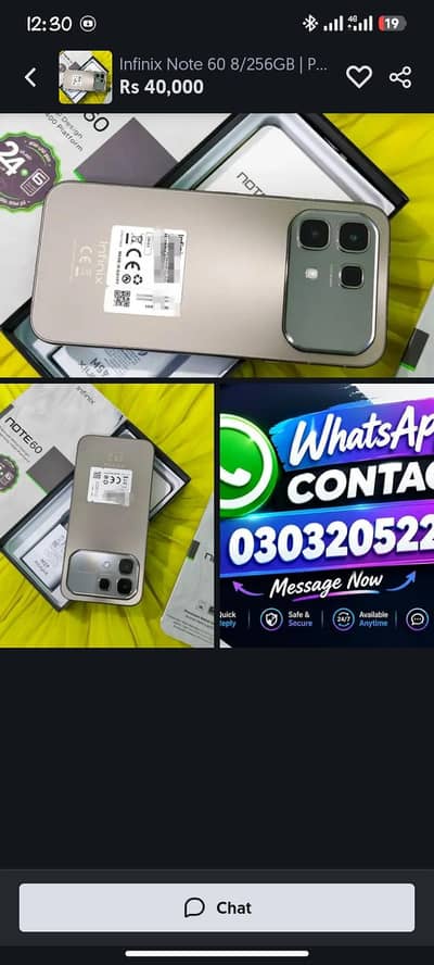Infinix Note 60 8/256GB | PTA Approved | Excellent Condition