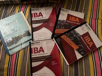 IBA Grads Test prep books ( Verbal and Maths) for sale