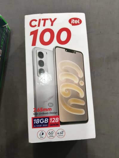 Itel City 100 6+128 complete box