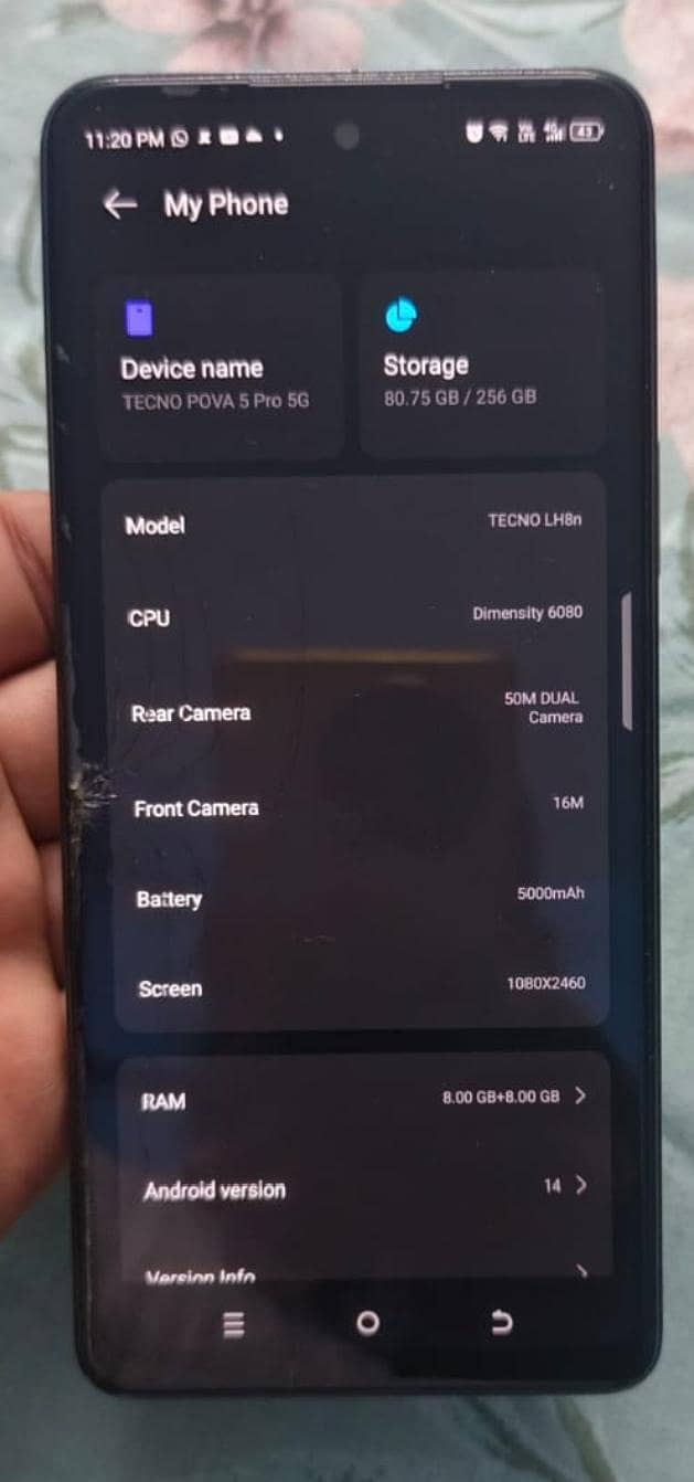 Tecno Pova 5 Pro complete 0