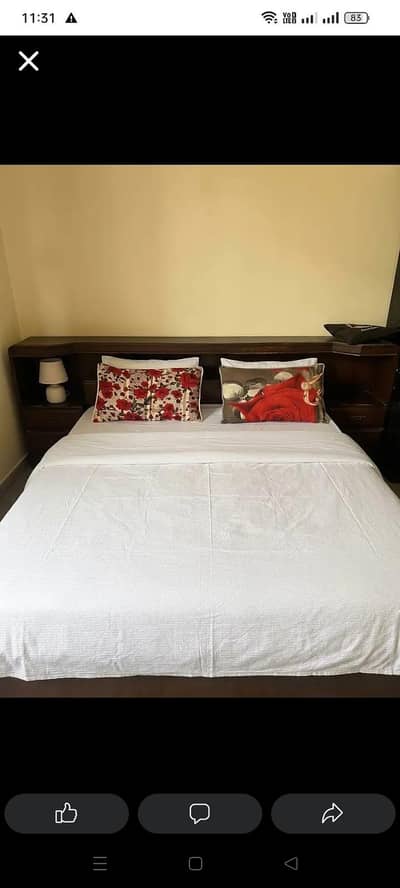 pure wood bed