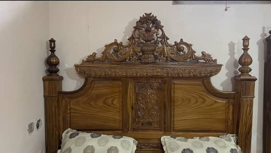 Bed , almirah , Show case & dressing table