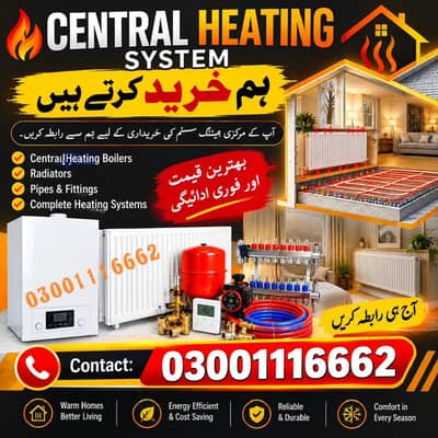 Central heating system boiler radiatots humain sale krain