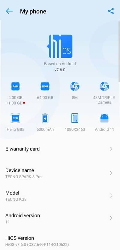 Tecno Spark 8Pro